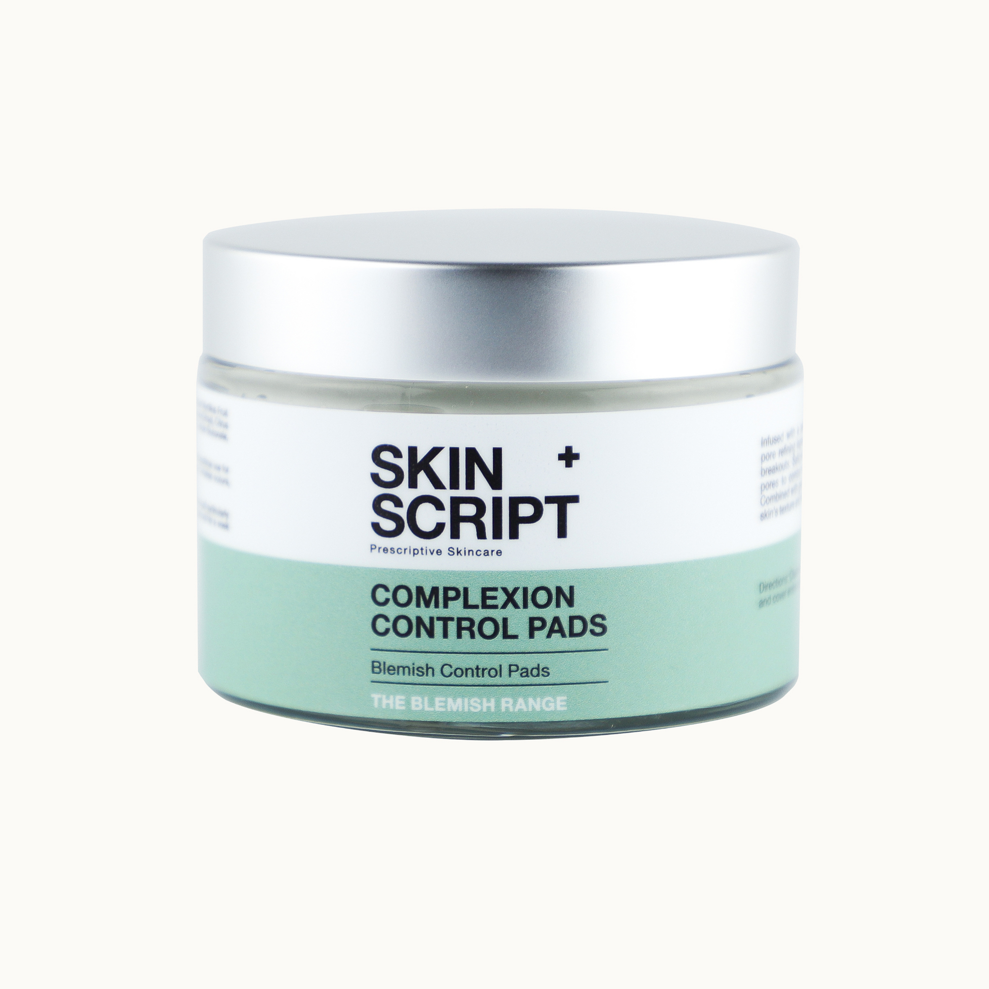 Skin Script Complexion Control Pads - front of jar