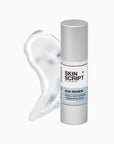Skin Script AHA Renew front of packaging and smear shown behind
