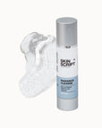 Skin Script Radiance Cleanse - front of packaging and smear shown behind